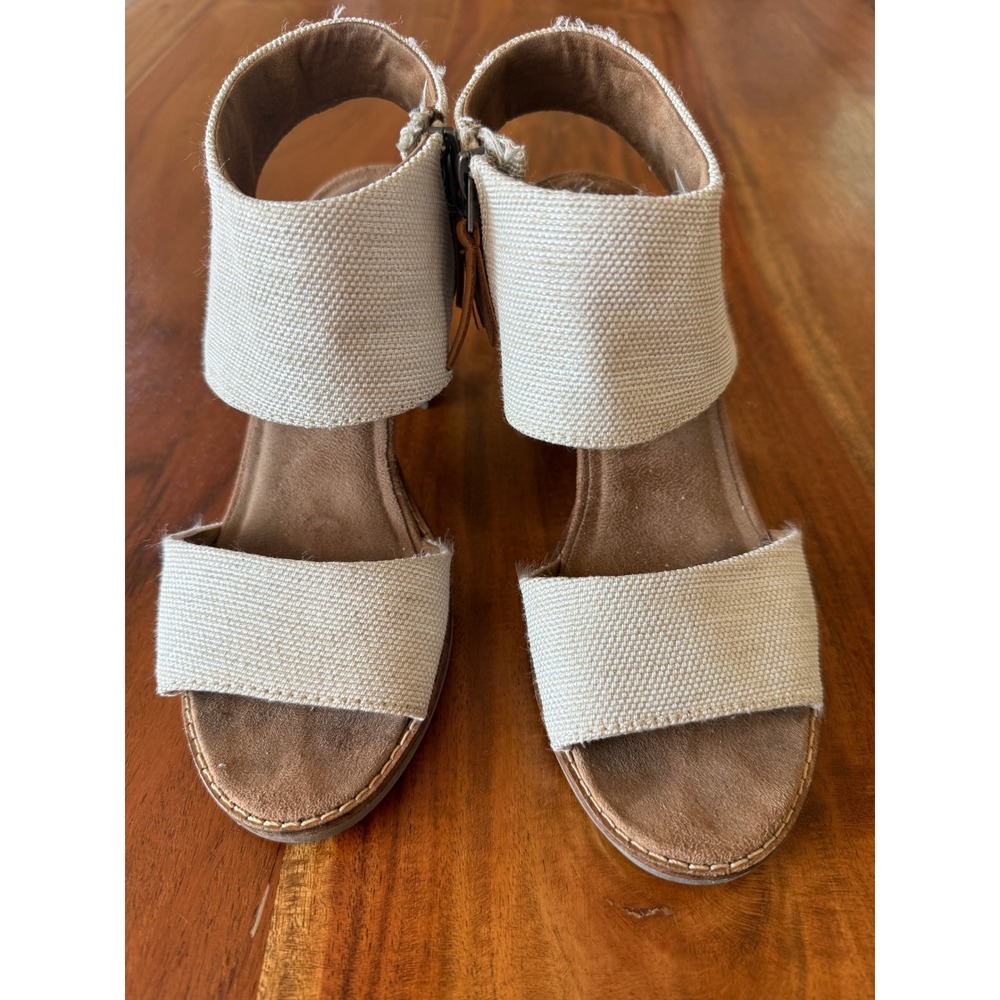 TOMS Majorca Cutout Heeled Sandal Size 7